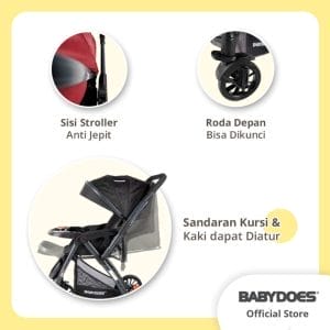 Babydoes Maltoz CH-BL 821SN Reversible Luxurious Stroller 2