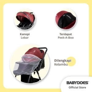 Babydoes Maltoz CH-BL 821SN Reversible Luxurious Stroller 3