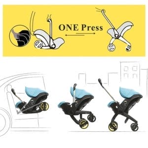 Mmflight Stroller Car Seat Bayi Stroller Baby 4 in 1 4