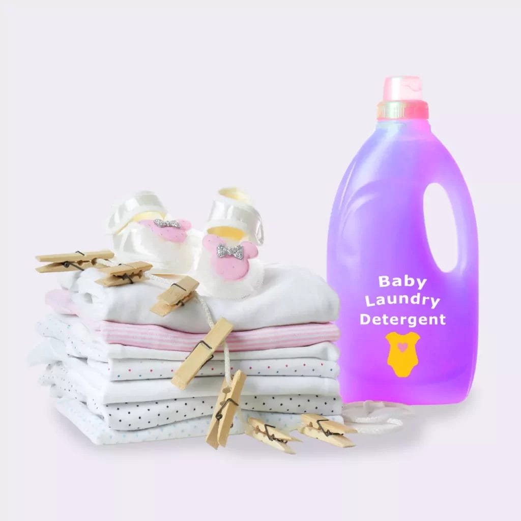 illustrasi detergent khusus bayi