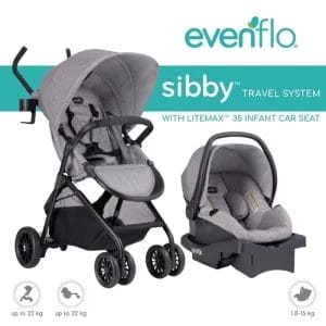 stroller cocolatte evenflo sibby travel system