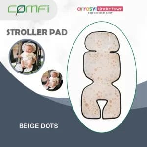 comfi seat stroller pad beige dots