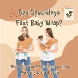 gendongan bayi fast baby wrap by mere et moi