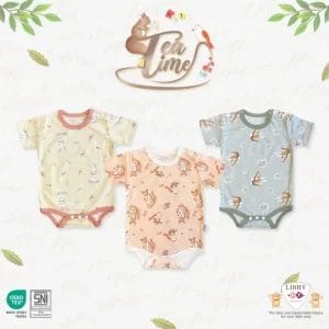 libby and miyo baju kodok bayi jumper segitiga motif newborn