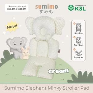 sumimo elephant minky stroller pad