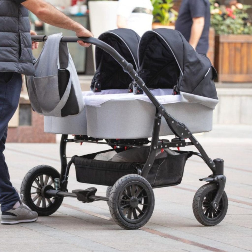 illustrasi stroller twin