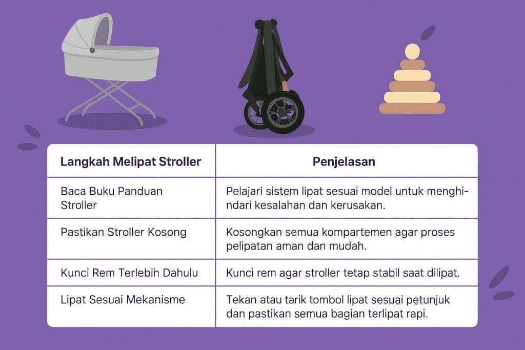 Panduan Cara Melipat Stroller dengan Aman 