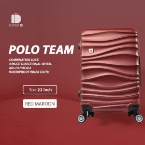 10 tas koper polo team hardcase fiber size 22 inch 043