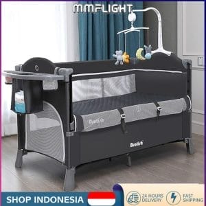 3 mmflight box bayi tempat tidur bayi ranjang bayi multifungsi (lapisan ganda, dapat diangkat)