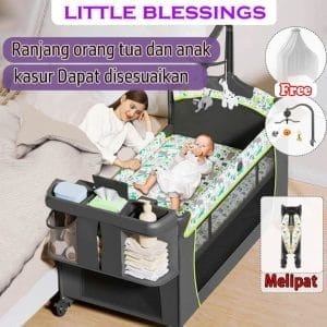 7 【free shipping】✅box bayi tempat tidur bayi ranjang bayi baby box bisa dilipat