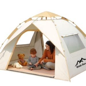 2. tenda camping otomatis anti hujan