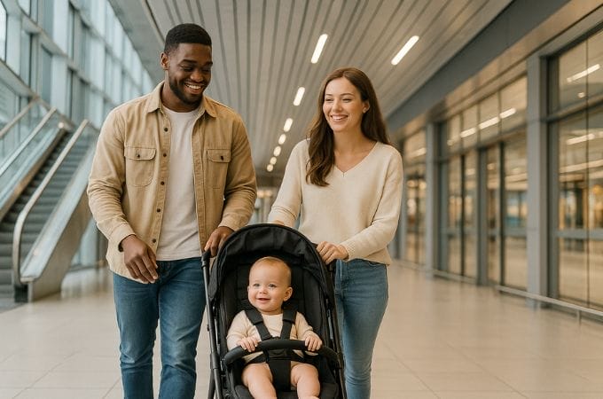 Dpurple stroller boogaboo