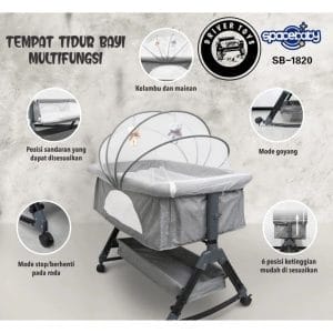 8.3 box bayi space baby side bed bisa buka samping