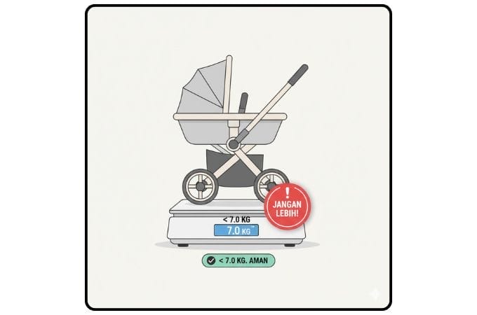 Bobot jangan sampai 7 kg