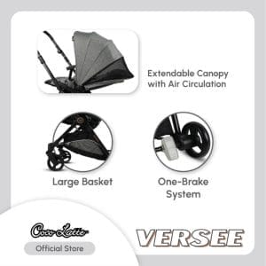 COCOLATTE Versee Reversible Compact Stroller 5