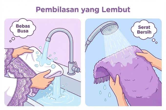 7. Pembilasan yang Lembut